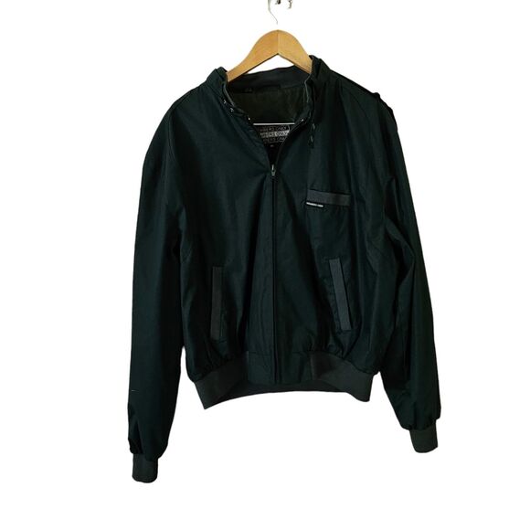 Vintage MEMBERS ONLY Jacket Mens 46 Dark Green‎ Full Zip Cafe Racing VTG Retro - Picture 5 of 9